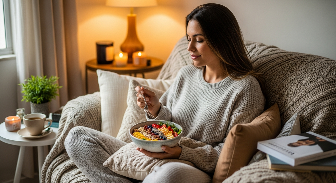 Nutrição Consciente e Prazerosa - Domingo Relax Self Care Semanal da Malu