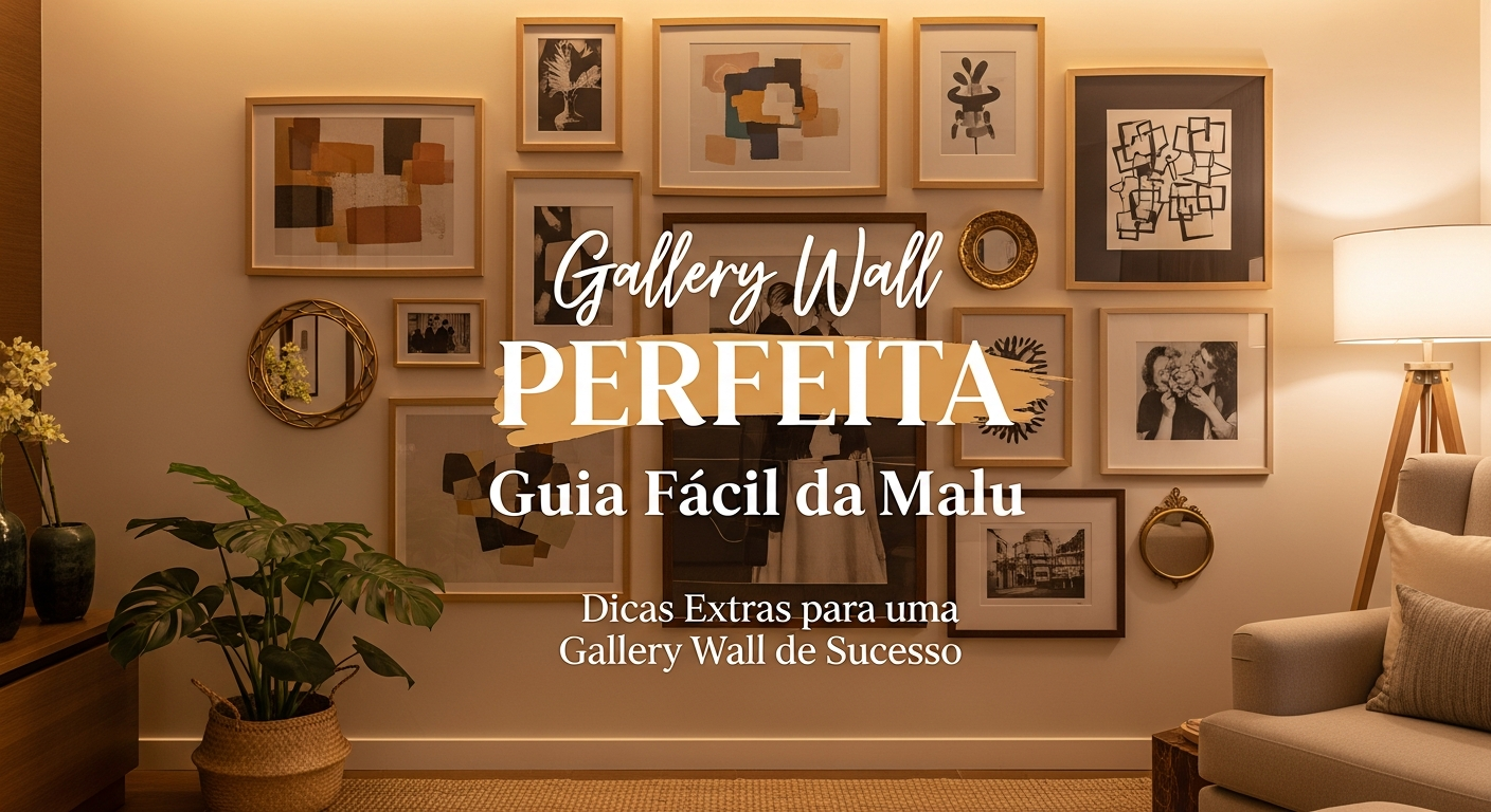 Dicas Extras para uma Gallery Wall de Sucesso - Gallery Wall PERFEITA Guia Fácil da Malu