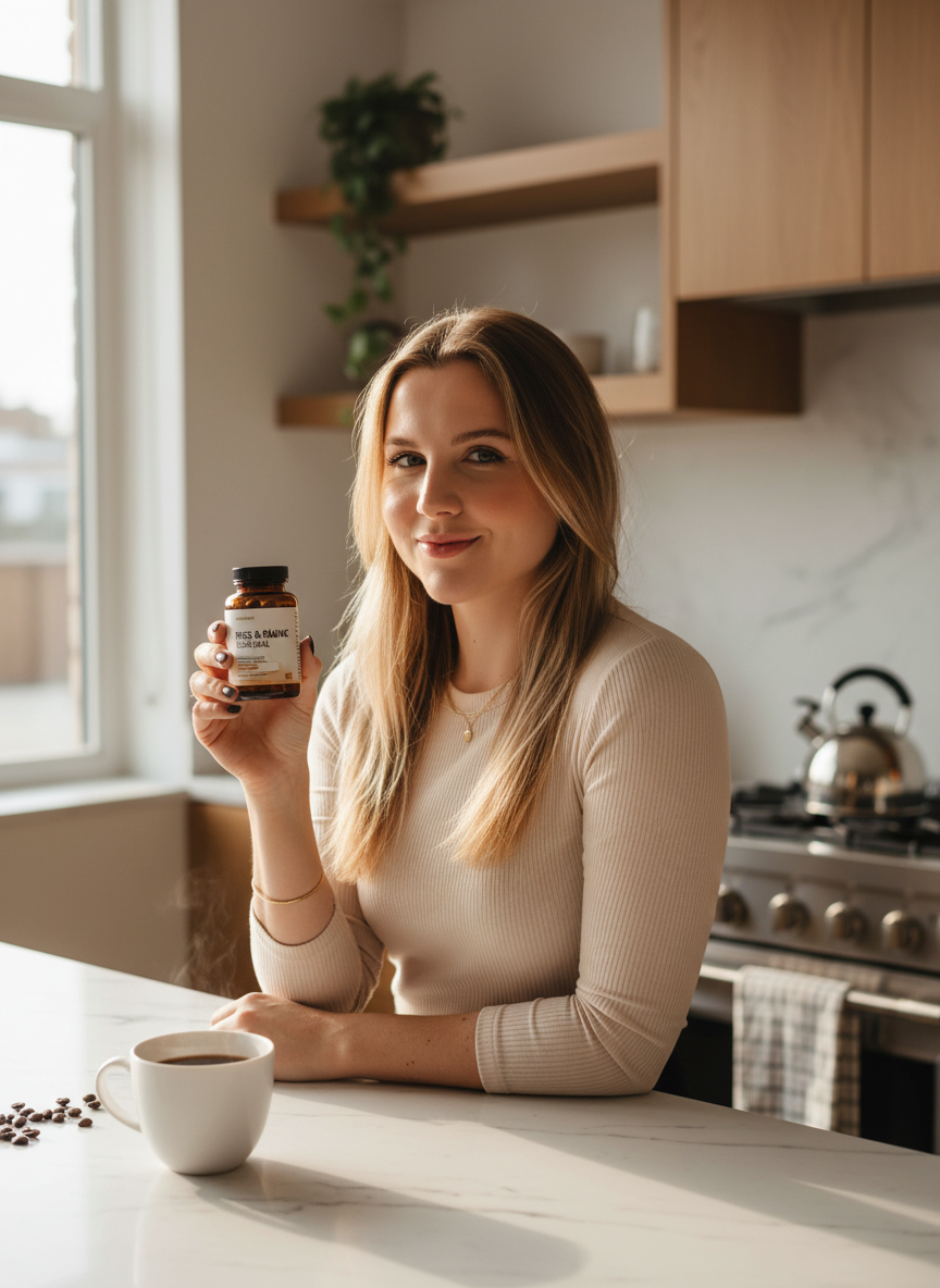 Malu usando Cafeína 420 Growth 120 Cápsulas