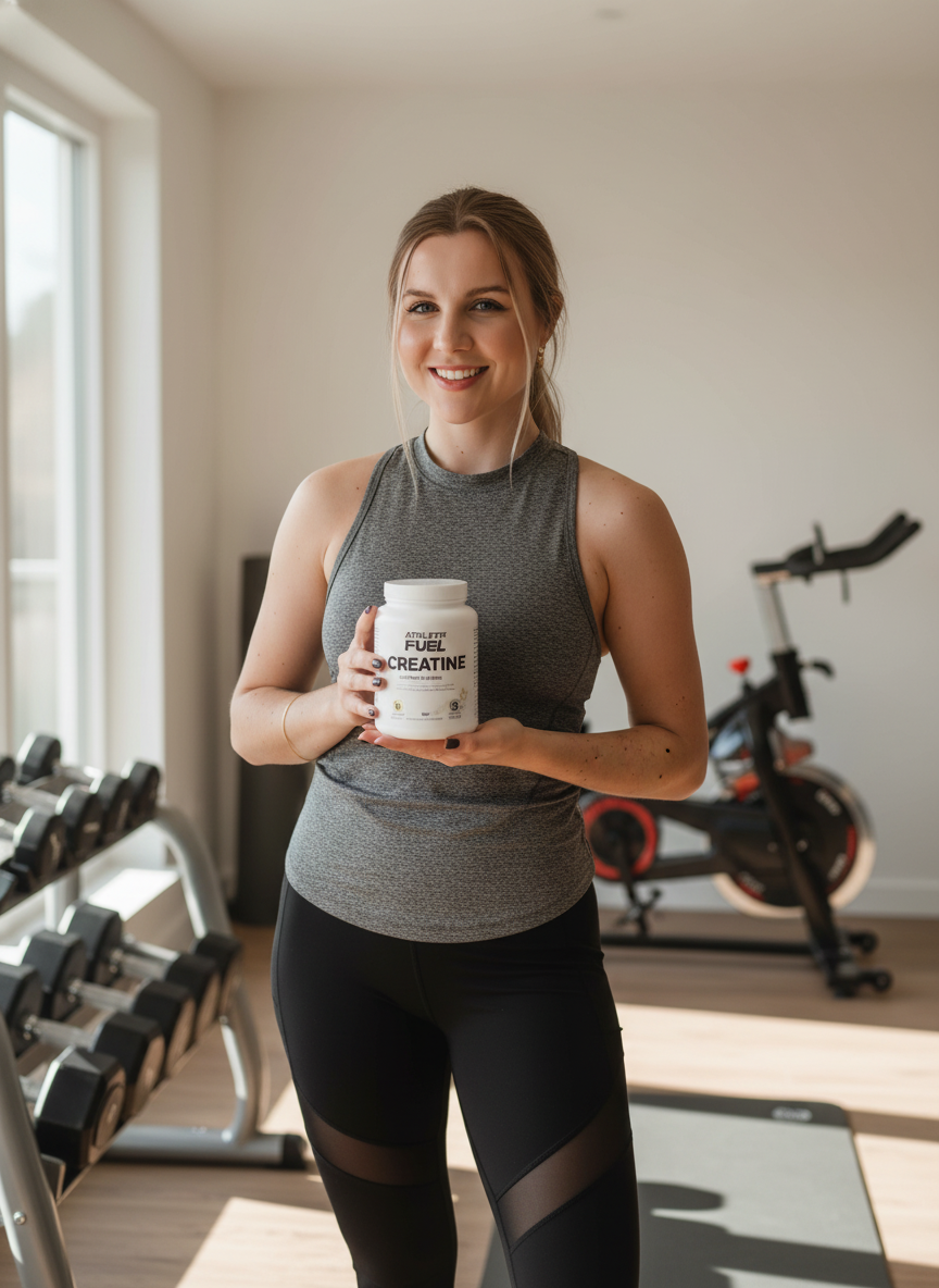 Malu usando Creatina Growth 500g