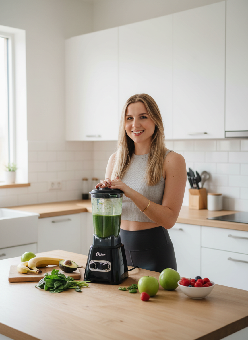 Malu usando Liquidificador Oster 1400W