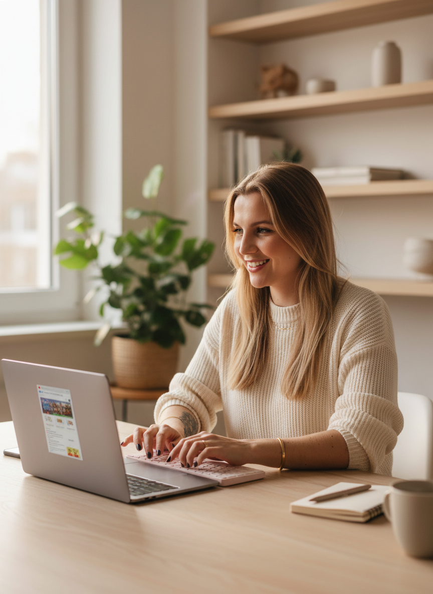 Malu usando Teclado Logitech K380