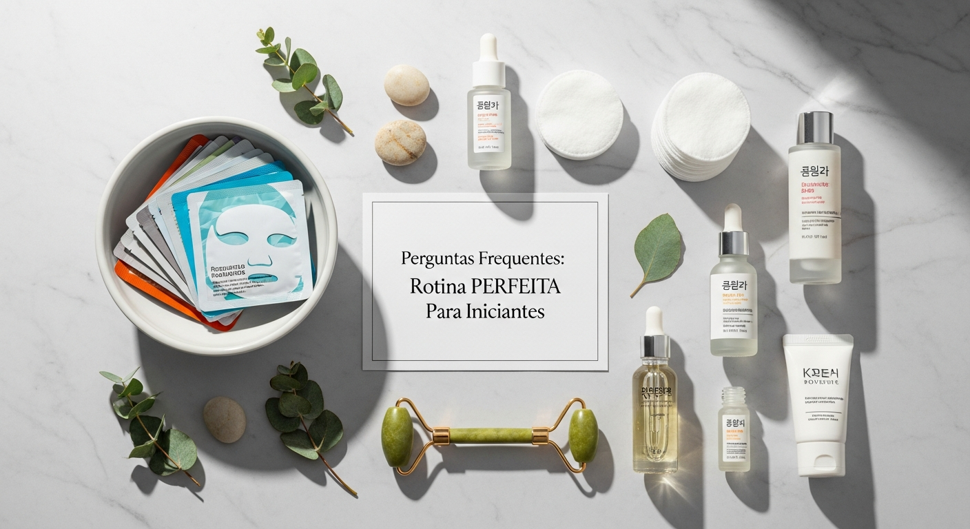 Perguntas Frequentes - Skincare Coreano Rotina PERFEITA Para Iniciantes