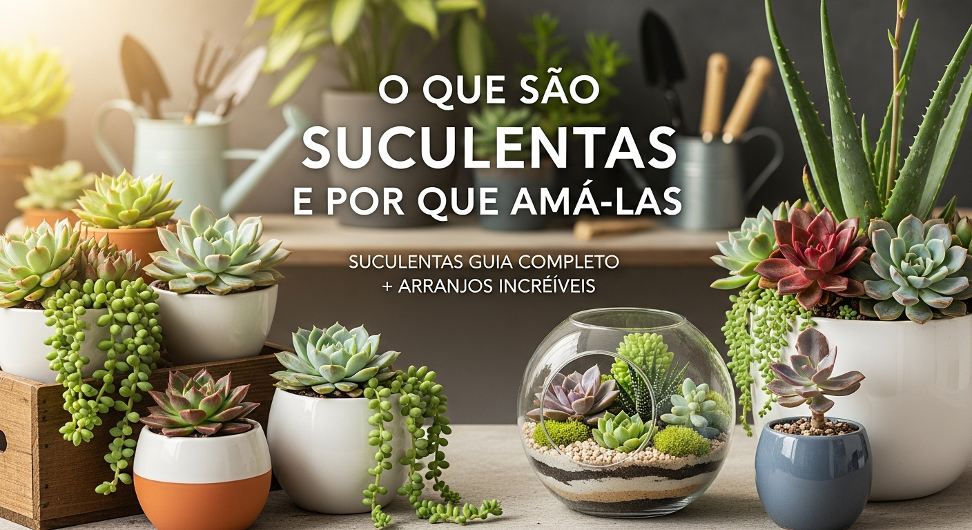 O Que São Suculentas e Por Que Amá-las - Suculentas Guia Completo + Arranjos INCRÍVEIS