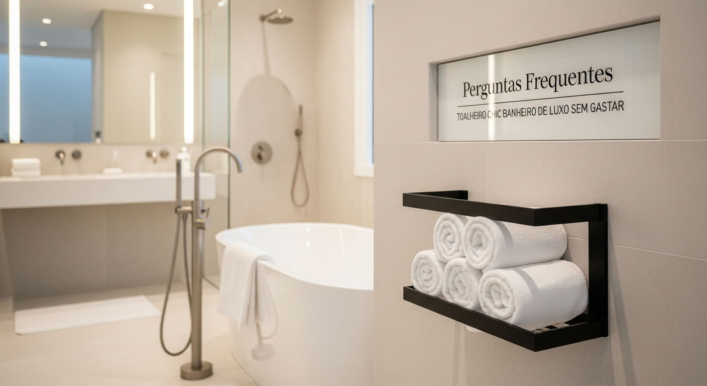 Perguntas Frequentes - Toalheiro Chic Banheiro de Luxo SEM Gastar