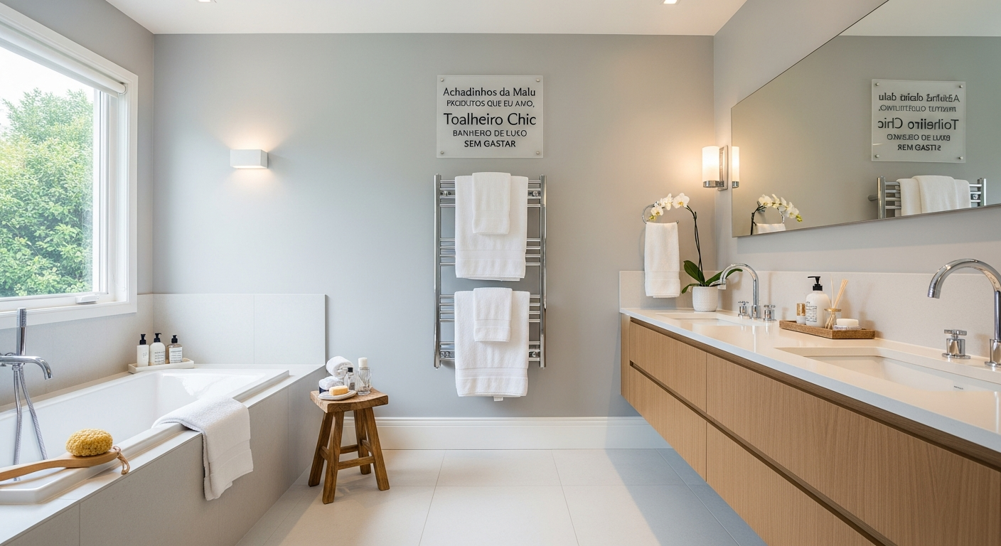 Achadinhos da Malu Produtos Que Eu Amo - Toalheiro Chic Banheiro de Luxo SEM Gastar